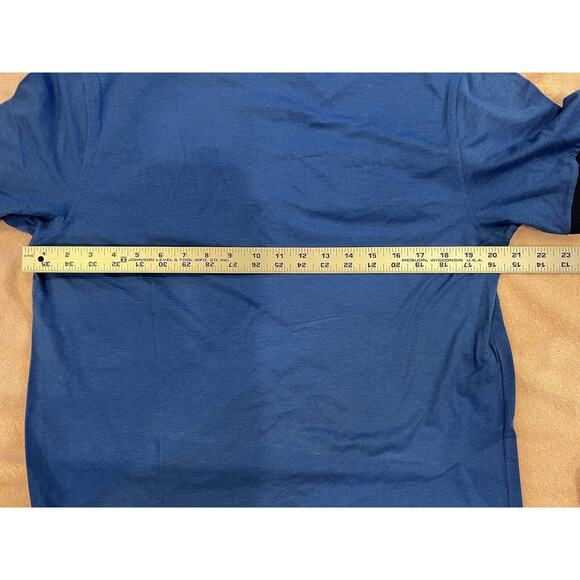 Paul Shark Yachting Polo Shirt Mens Size L Short Sleeve Royal Blue Patch Logo - Picture 11 of 12